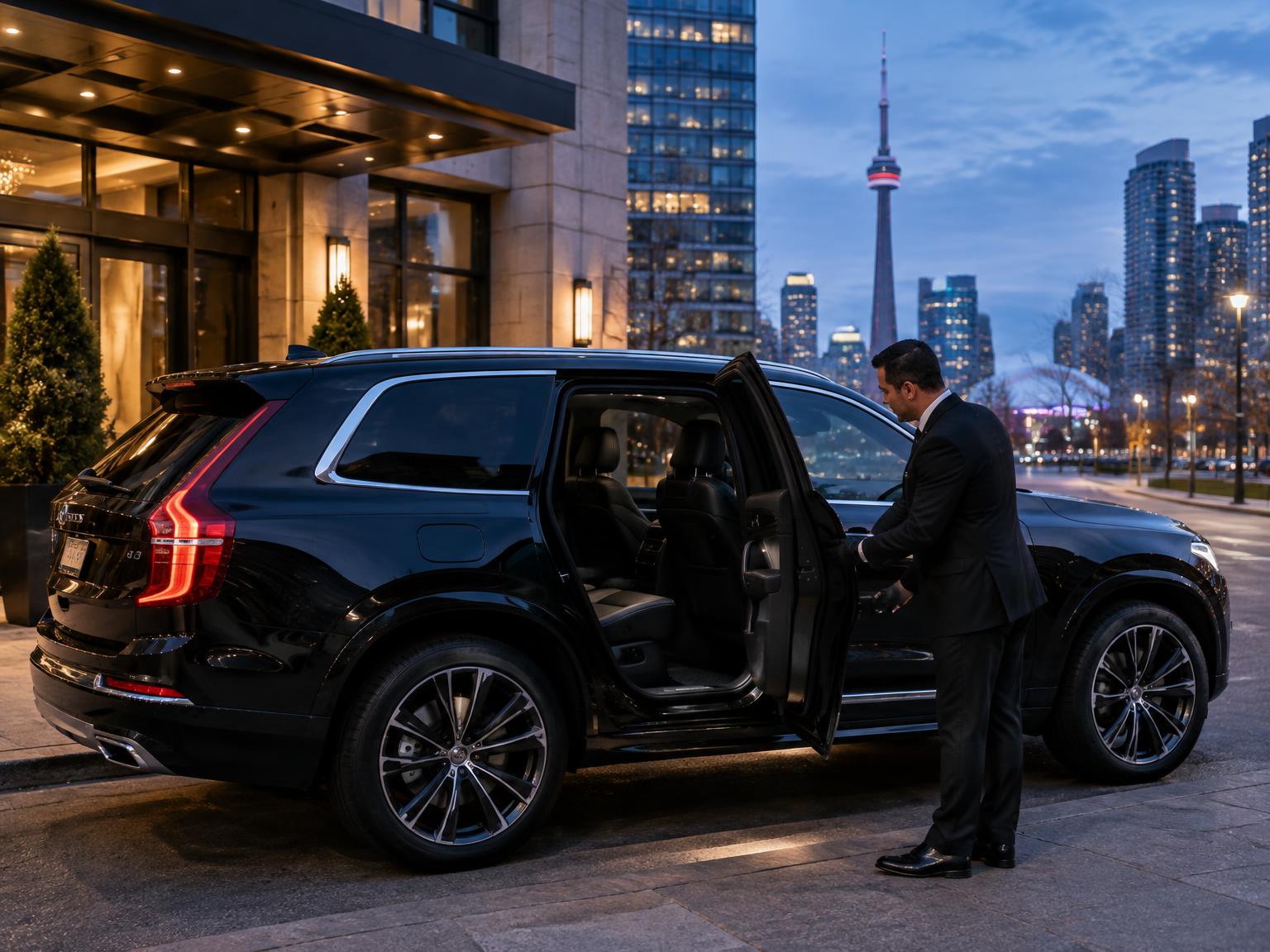 Executive SUV arranged for 4 guests